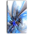thumbnail image 2 of Symmetrical Large Blue Fractal Flower - Floral Canvas Art Print - 20x40, 2 of 4