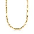thumbnail image 3 of Ross-Simons Italian 14kt Yellow Gold Paper Clip Link Necklace, Women's, Adult, 3 of 7