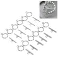 thumbnail image 4 of Toggle Clasps, Stable Stainless Steel Lightweight Practical T-Bar Clasps Convenient Portable  for Handicrafts for Jewelry, 4 of 7