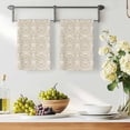 thumbnail image 3 of Beige Damask Kitchen Towels Set of 4, Vintage Country Scroll Floral Patterned Absorbent Dish Towels for Kitchen, Microfiber Hand Towel, Quick Drying Tea Towel for Cleaning Decorative Dishcloths, 3 of 7