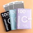 thumbnail image 3 of YAOMOBB Reusable Laminated Sheet Tracker Laminated Water Resistant 100 Envelopes Money Saving Challenge Binder with Cash Envelope Binder, 3 of 5
