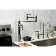 thumbnail image 3 of Kingston Brass KS3706AL Restoration Deck Mount Pot Filler Faucet, Polished Nickel, 3 of 8