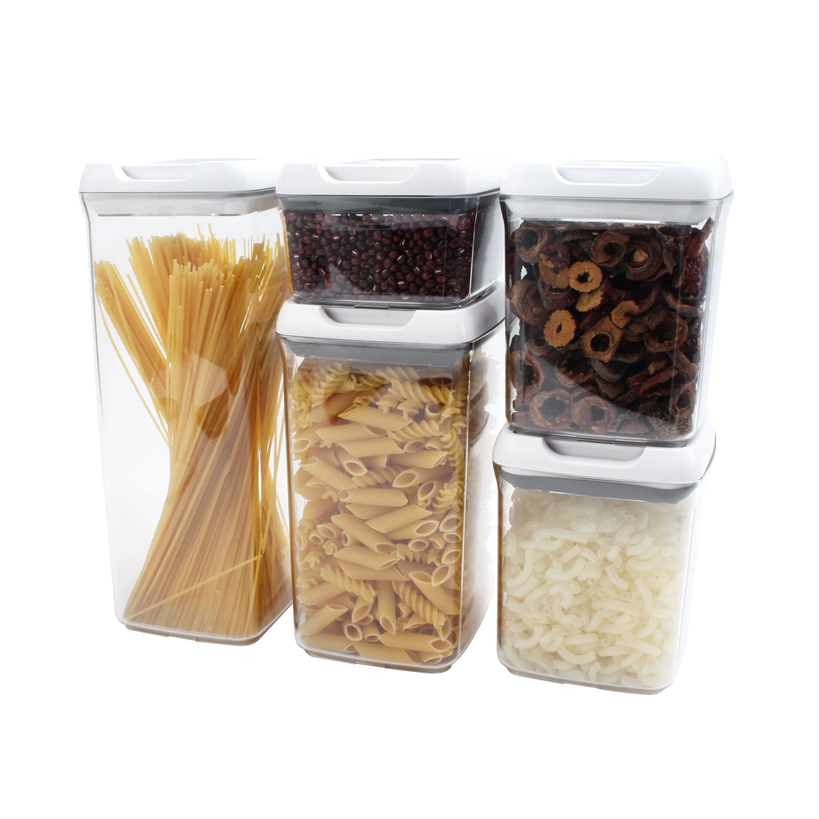 SIMPLEMADE Fliplock Container Set 5Piece Airtight, Food Storage