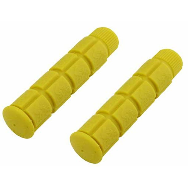 Track Grips yellow. Bike grips, bicycle grips, track grips, lowrider