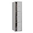 thumbnail image 2 of Salsbury Industries Recessed Private Aluminum 3 Unit 4C Horizontal Parcel Locker, 2 of 4