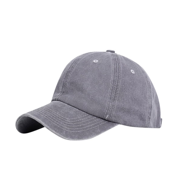 NAZISHW Trucker Cap Unisex Baseball Cap Buns Plain Baseball Visor Ponytail Messy Caps Women Men Casual Adjustable Running Hat Dad Hats (Gray,One Size)