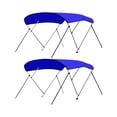 thumbnail image 1 of SereneLife 79 to 84 Inch Bimini Top Boat Cover with Double Walled Frame (2 Pack), 1 of 7