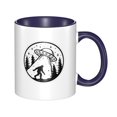 thumbnail image 1 of Taza de café y té con la imagen de Bigfoot bajo el ovni: tazas de cerámica para café para mujeres y hombres, 1 of 5