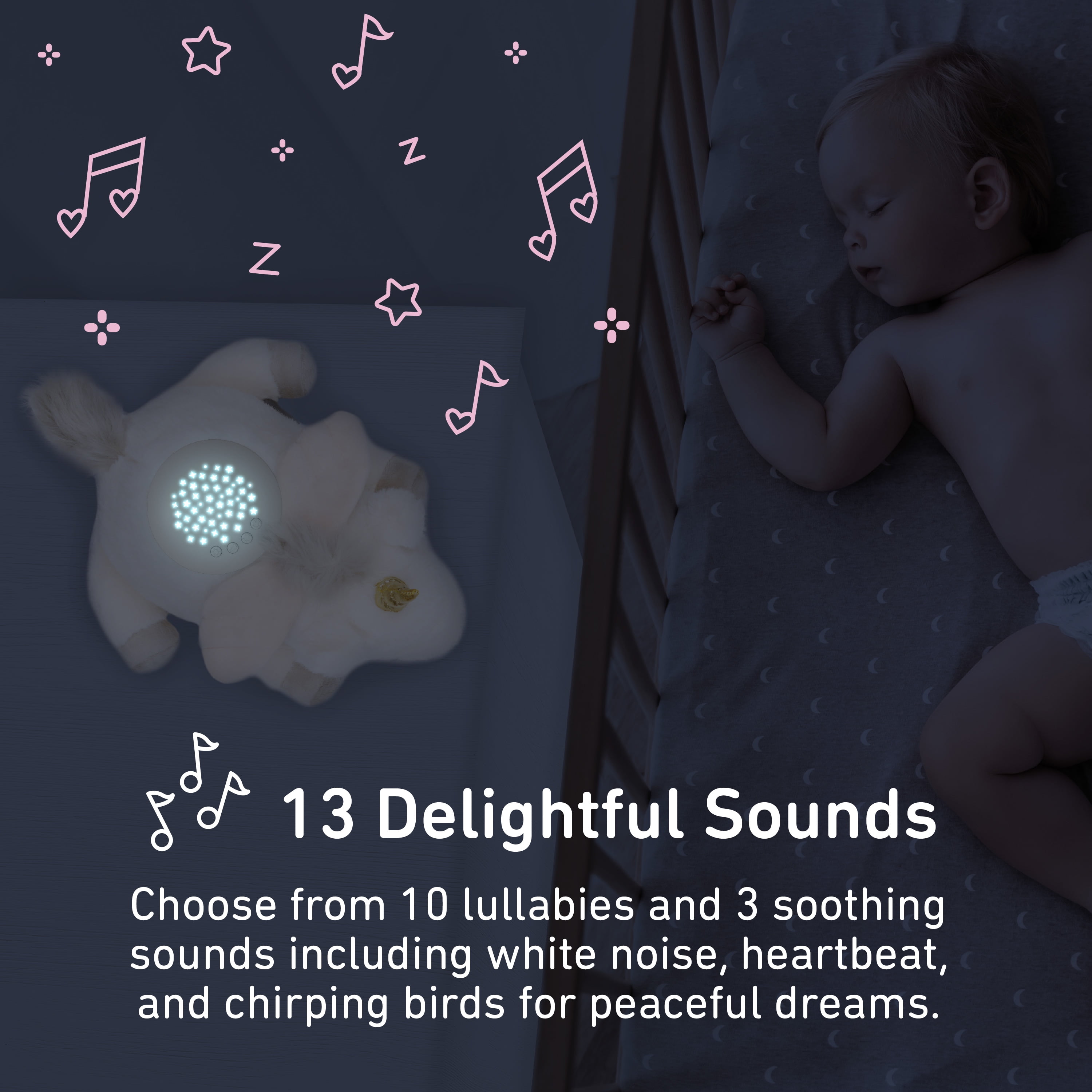 sleeping baby sleeping star L(約83-94cm) Pure Enrichment PureBaby Sound Sleepers, Portable Baby Sound