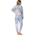 thumbnail image 3 of Ensemble de Pyjamas à Manches Longues Tie Dye pour Femmes, Vêtements de Nuit Décontractés, 3 of 4
