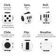 thumbnail image 4 of Fidget Cube Estrés Ansiedad Juguete para aliviar la presión Ideal para adultos y niños [Idea de regalo] [Juguete relajante] [Aliviador de estrés] [Material suave] (Blanco y negro) oso de fresa Juguete, 4 of 6