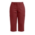 thumbnail image 2 of Frostluinai Plus Size Chino Capri Pants for Women High Waist Cargo Bermuda Shorts Solid Casual Baggy Outdoor Jogger Pantalon Cargo Mujer with Pocket, 2 of 8