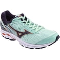 thumbnail image 2 of Mizuno Women's Wave Rider 22 Running Shoe, Size 9, Misty Jade-Graphite (429G), 2 of 7