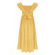 thumbnail image 5 of Odeerbi 4-15 Años de Las Niñas de Verano de Algodón de Lino Maxi Vestido Con Cuello Cuadrado de La Espalda de Arco Ruffle Tierrado Vestido de Línea A Para Las Vacaciones de La Playa de La Fiesta, 5 of 8