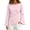 Light Pink, variant on Women's Tie Detail Bell Sleeve Blouse Waist Defining Long Sleeve Elegant Top Going Out Clothing