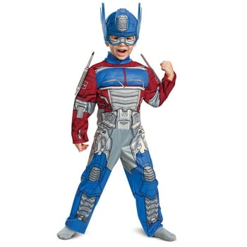 Disguise Transformers Optimus Prime Muscle Boy's Halloween Fancy-Dress Costume, Toddler 3T-4T