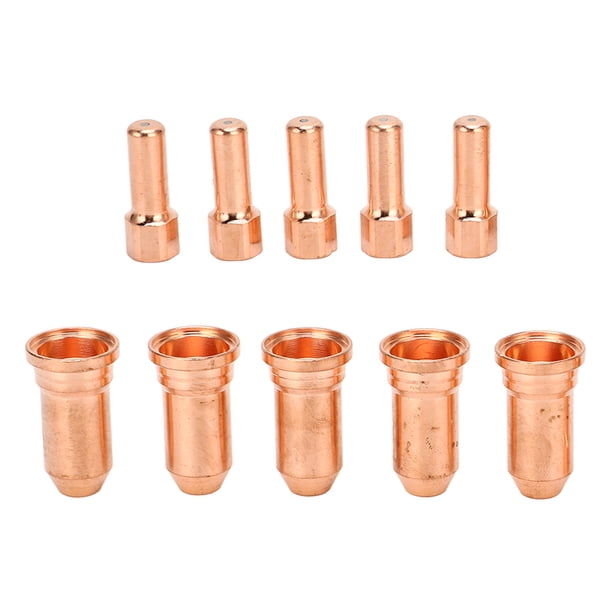 Boquilla De Antorcha Para Cortador De Plasma, Kit De Electrodo De Boquilla De Cobre Liviano, Fácil De Usar, 10 Piezas Para Reemplazo