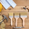 thumbnail image 4 of LOLIPPYY 3Pcs Wood Handle Paint Brush Set for Precise Painting on Furniture and Trim, 4 of 6