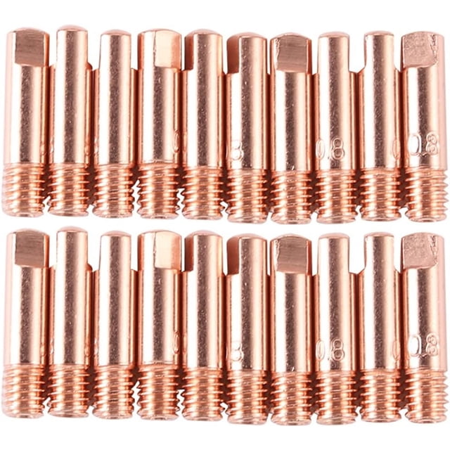 Gamvdout 20 Pcs/ensemble Buses de Soudure Embouts de Contact Support Torche MIG Diffuseur de Gaz Connecteur Support Outils de Soudure Accessoires de Soudure Buse de Soudure