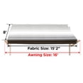 ALEKO Retractable RV Awning 16X8 ft Patio Camping Waterproof Vinyl