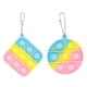 thumbnail image 1 of Mini juguete pop, llavero Pop Bubble Popping juguete sensorial, para niños adultos (2 piezas), 1 of 5