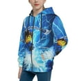 thumbnail image 2 of Ninjago Kids Zip-Up Hoodie 3d Print Hooded Sweatshirt With Packet For Boys Girls, 2 of 7