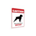 thumbnail image 3 of Patrolled By Brittany Caution Aluminum Metal Decor Sign - 4x18 inches, 3 of 4