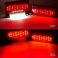 Partsam Red Led Low MMF7 Profile Combination RV Tail Lights Surface