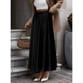 thumbnail image 4 of Women'S A-Line Long Maxi Swing Pleated Skirt, 4 of 8