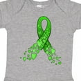 thumbnail image 4 of Inktastic Mental Health Awareness Ribbon with Green Hearts Boys or Girls Baby Bodysuit, 4 of 5