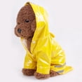 thumbnail image 2 of Chubasquero para perros amarillo L XL mascota chaqueta jinwen  Impermeable para cachorros, 2 of 8