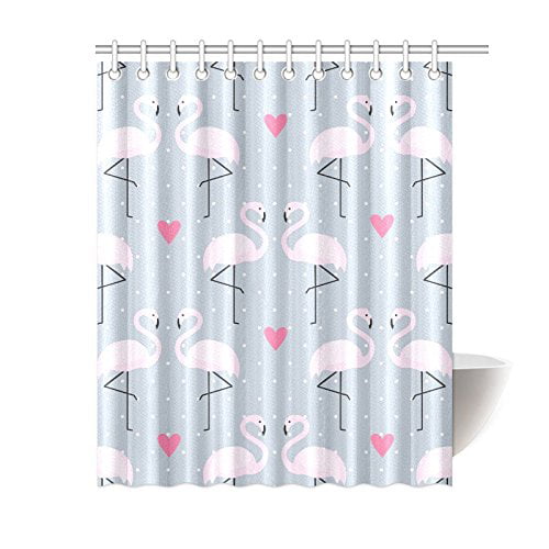 Suttom Flamingos Bathroom Shower, Pink And Grey Shower Curtain Asda