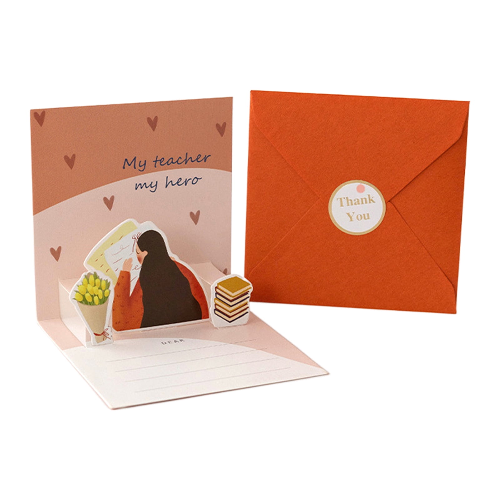 VEAREAR 1 Set Greeting Card Foldable Stunning Visual Effect Smoothly