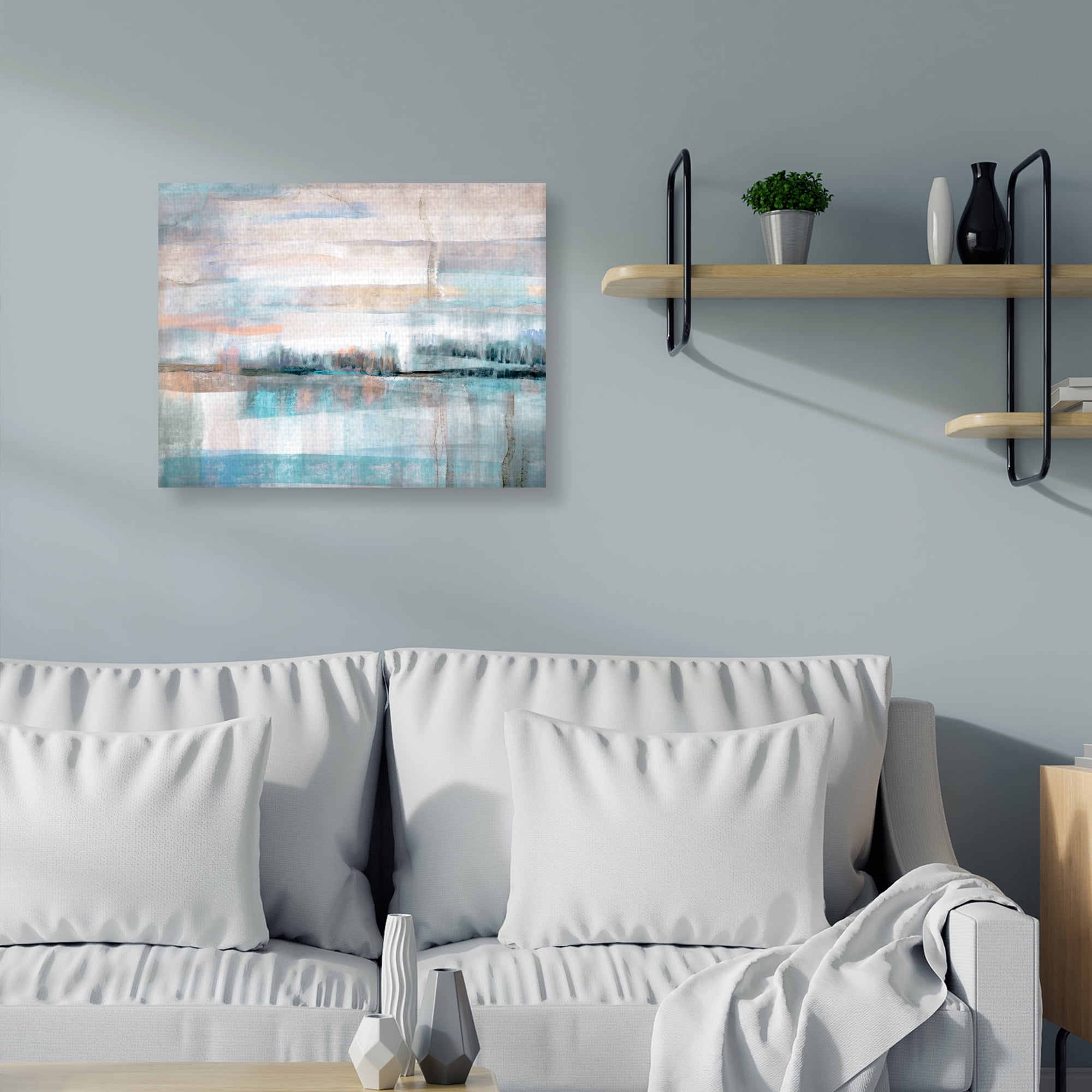 Pastel Valley by Nan Canvas Art Print