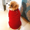 thumbnail image 3 of Flmtop Pet Automne Hiver Gilet Col Debout avec Boucle de Traction Chat Vêtements de Chien Rose Rouge, 3 of 8
