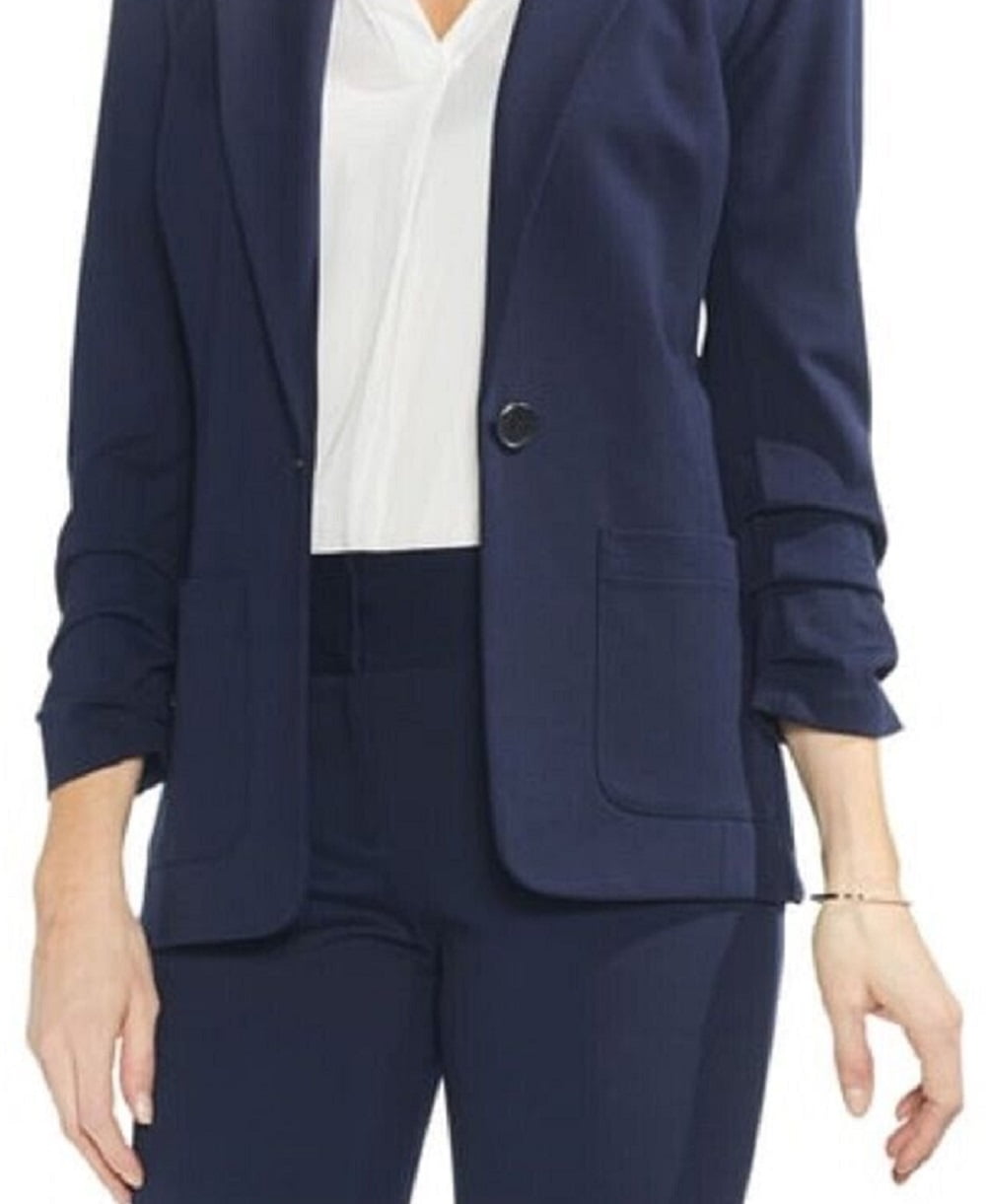Vince camuto shop ruched sleeve blazer