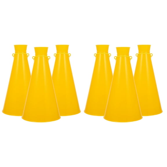 Weiweiguan 6Pcs Cheer Megaphone Portable Megaphone for Sports Party Atmosphere Prop