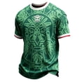 thumbnail image 7 of DXSCSE Men's Mexico Soccer Jersey, Ack Short Slztec Calendar Style Crew Neeeve Fans Mexico Shirt for Game Day, Casual Wear for Training Travel Dark Green 2XL, 7 of 7