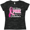 thumbnail image 3 of Inktastic Breast Cancer Awareness We Wear Pink in October Women's T-Shirt, 3 of 5