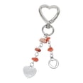 thumbnail image 3 of Unique Bargains 1 Pc Handbag Charm Keychain Durable Metal Bag Accessories Silver Tone Red White, 3 of 6