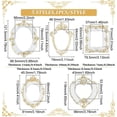 thumbnail image 2 of 5 Style Vintage Resin Frame Mini Resin Jewelry Display Frame Oval Teardrop Rectangle Heart Shape Picture Frame Light Khaki Retro Embossed Small Antique Picture Frame for Photography Light Khaki, 2 of 9