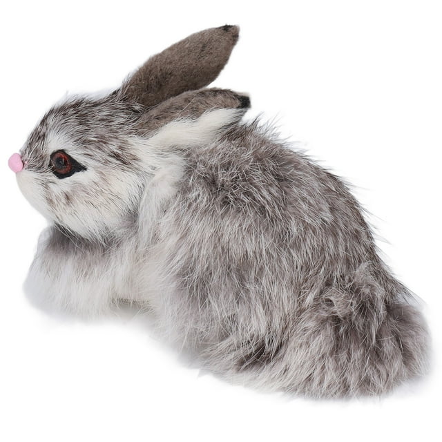 Conejito realista juguete de conejito Conejo de peluche realista Decoración navidea Animal Conejo suave Juguete de peluche Mascota Animales lindos animales de peluche y osos de peluche