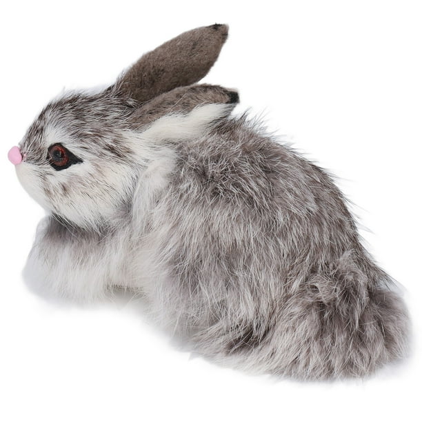 Conejito realista juguete de conejito Conejo de peluche realista Decoración navidea Animal Conejo suave Juguete de peluche Mascota Animales lindos animales de peluche y osos de peluche