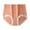 3-Orange, variant on YWDJ Cotton Breathable Lightweight High Waist No Show Fashion Breathable Soft Stretch Panties Underwear With Belly Briefs Blue XL