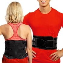 Lower Back Brace by FlexGuard Support - Lumbar Support Waist Backbrace for Back Pain Relief