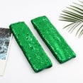 thumbnail image 4 of Moocorvic Long Fingerless Sequins Gloves for Women, Arm Sleeves Party Costumes,Green, 4 of 5