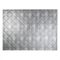 thumbnail image 3 of FASÄDE Quilted Decorative Vinyl Backsplash 15 sq ft Kit in Crosshatch Silver, 3 of 6