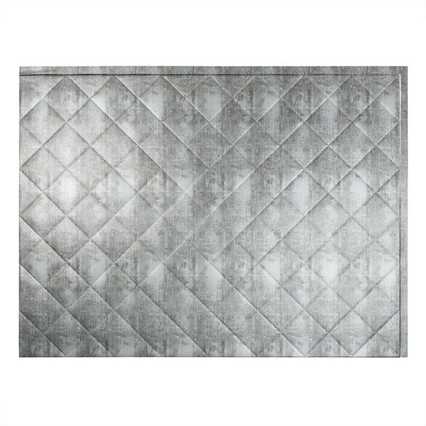 Fasade Easy Installation Quilted Crosshatch Silver Backsplash Panel For Kitchen And Bathrooms 18 X 24 Panel Walmart Com Walmart Com