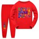 thumbnail image 1 of Pijamas de manga larga para niños y niñas, ropa de dormir con estampado de arcoíris de Navidad, para estar en casa, 2023, 1 of 4