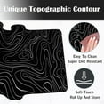 thumbnail image 5 of Topographic Mouse Pad Large, Gaming Mouse Pad, XXL Mousepad, Keyboard and Mouse Pad, Desk Mat, 35.3 x 15.7 in, Minimalist Contour for Office, 5 of 6